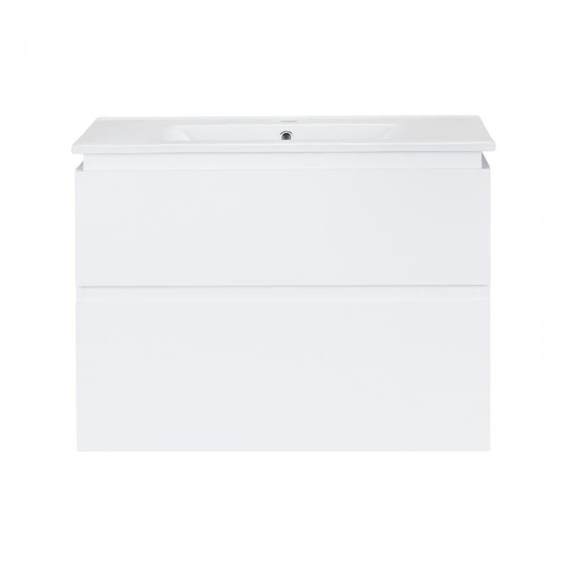 Комплект тумба подвесная и раковина врезная Q-tap Albatross 810х725х460 White (QT0172TP800D3080CW)