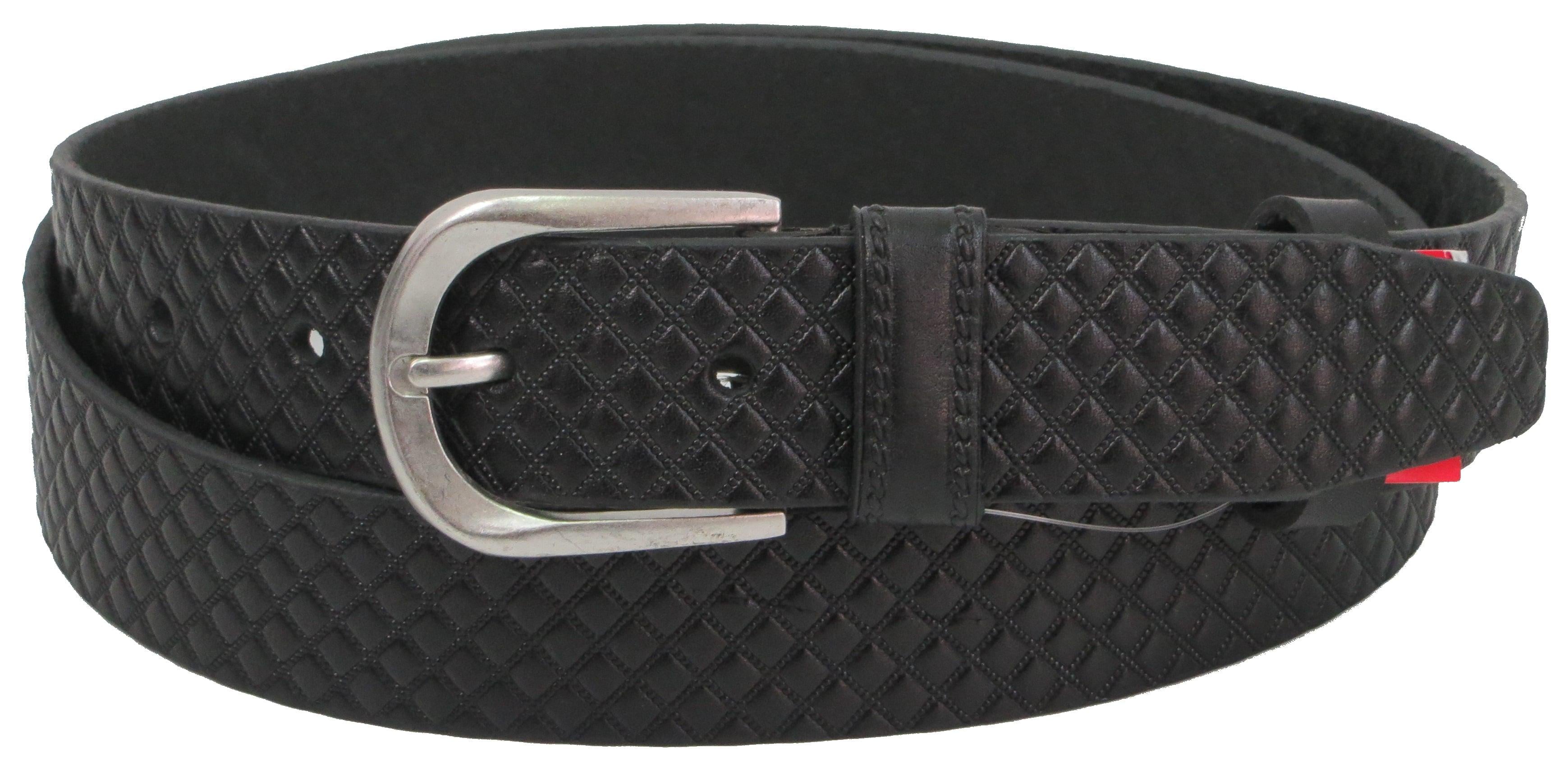 Ремень мужской Skipper кожаный Черный (1289-35)