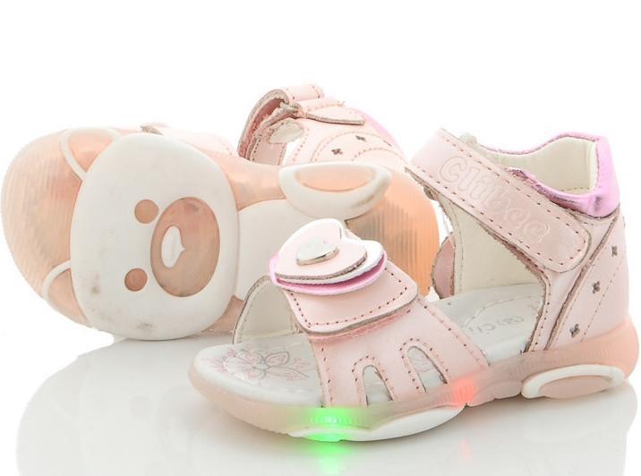 Шкіряні босоніжки Clibee AB5-pink р. 23 Рожевий