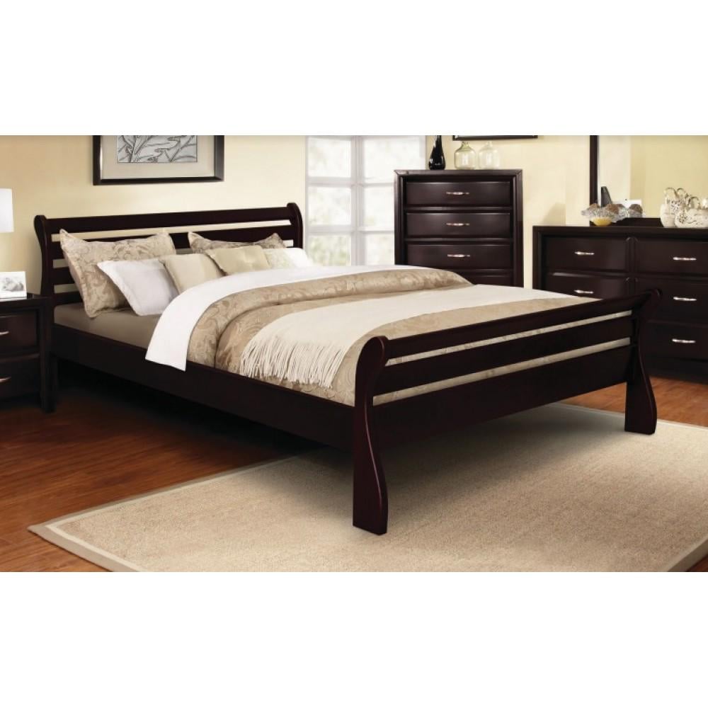 Кровать STEMMA Верона из натурального дерева сосна 180x200 см Гнилая вишня