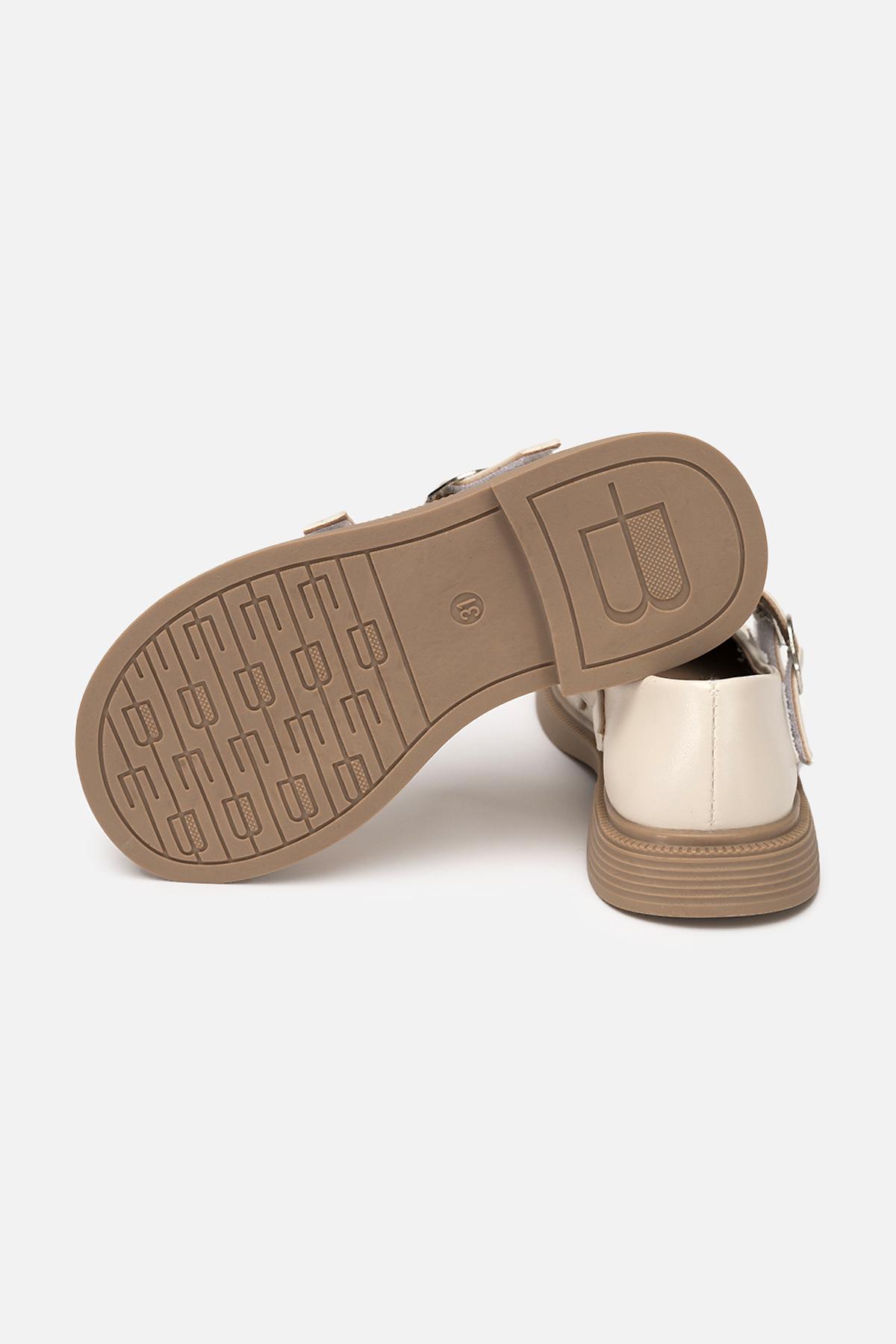 Туфлі на плоскій підошві для дівчинки р. 34 Молочний (SKT000995523) - фото 5 Туфлі на плоскій підошві для дівчинки р. 34 Молочний (SKT000995523) - фото 5