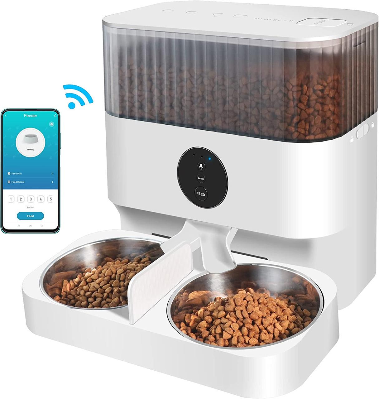 Кормушка автоматическая для кошек и собак PetLife 5 л c Wi-Fi 2 миски (1693216377) - фото 10 Кормушка автоматическая для кошек и собак PetLife 5 л c Wi-Fi 2 миски (1693216377) - фото 10