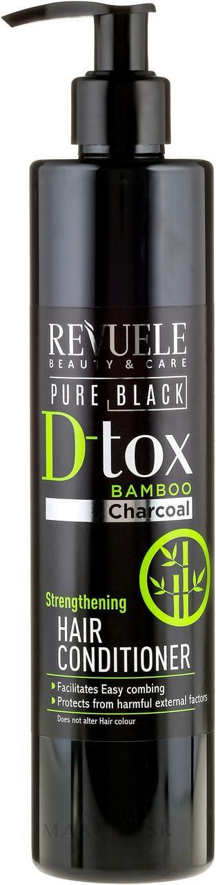 Укрепляющий кондиционер для волос Revuele Pure Black Detox 335 мл