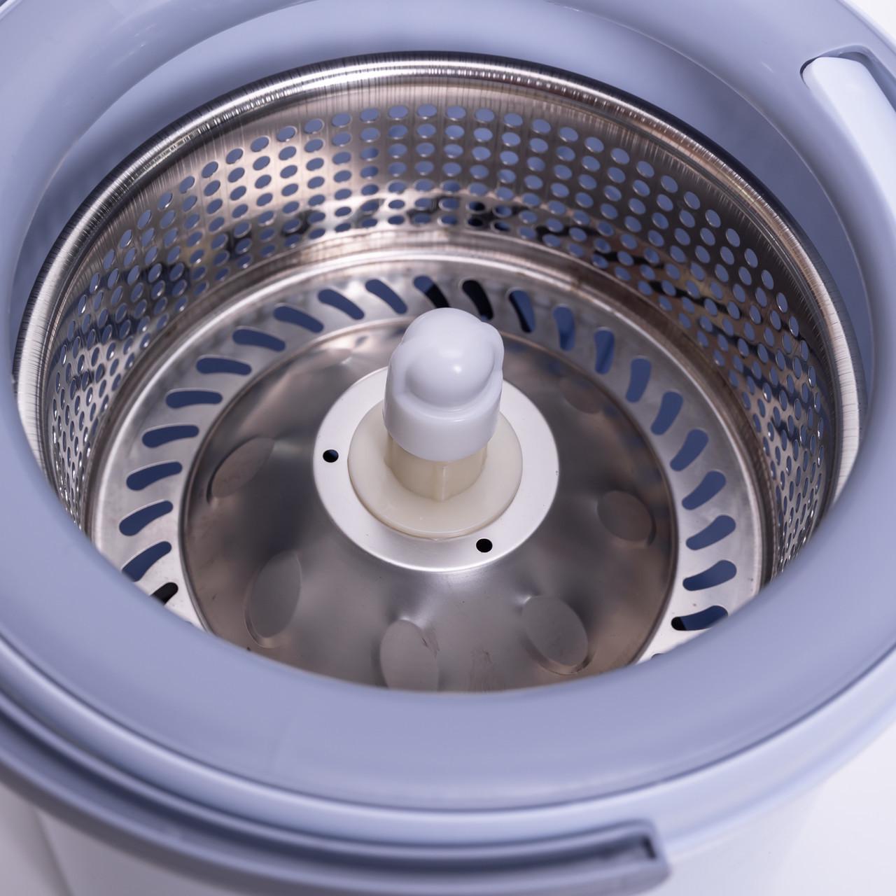 Набор для влажной уборки с круглой телескопической шваброй из микрофибры и ведром с отжимом для дома (A-035241) - фото 9 Набор для влажной уборки с круглой телескопической шваброй из микрофибры и ведром с отжимом для дома (A-035241) - фото 9