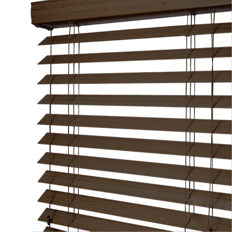 Жалюзі на вікно Wenster Paulownia Tobasco H03 25 мм горизонтальні дерев'яні 105х160 см Темно-коричневий (3338419786)