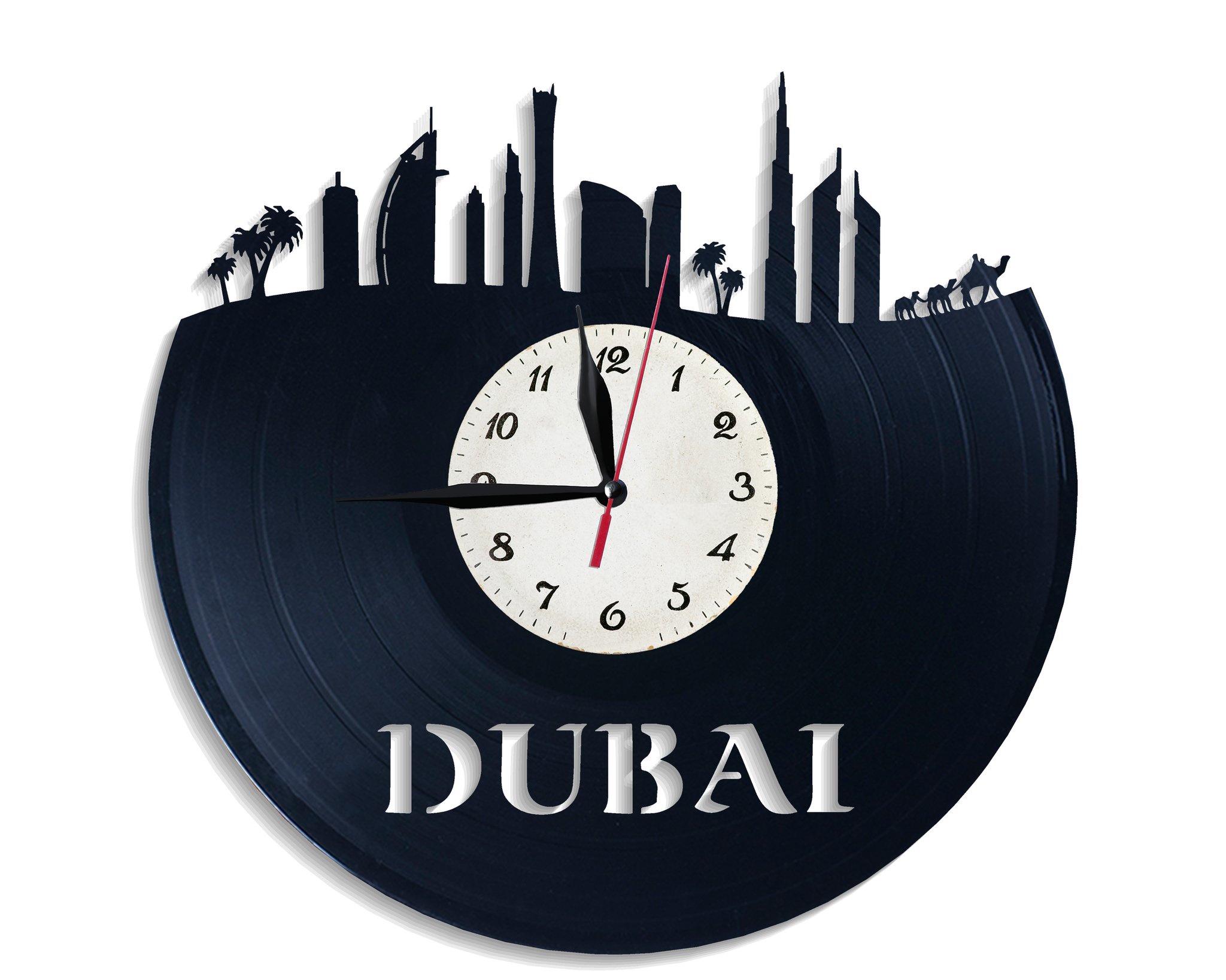 Годинник настінний Дубай 2600 з вінилової платівки