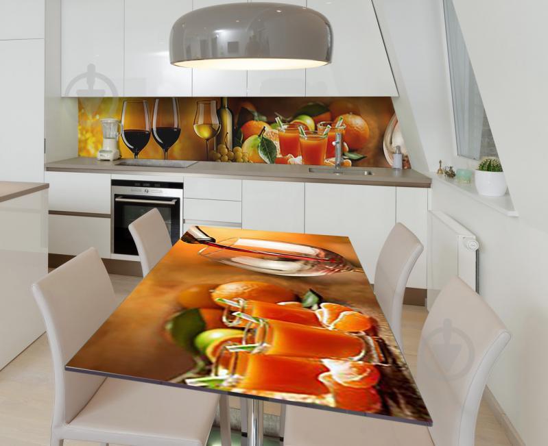 Наклейка 3Д виниловая на стол Zatarga «Мандариновый ликёр» 650х1200 мм (Z184940/1st)