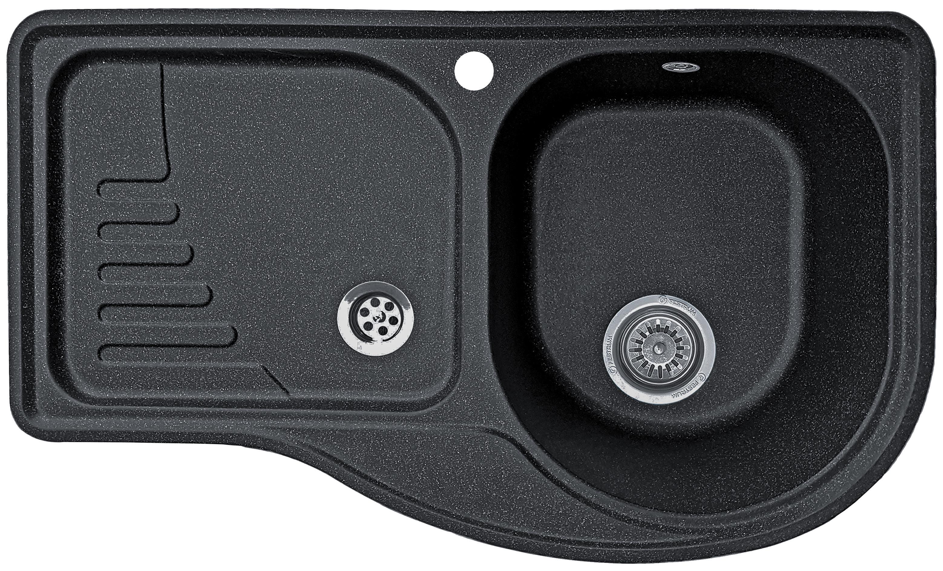 Мойка кухонная Valetti 52L 840x510 мм Черный Мойка кухонная Valetti 52L 840x510 мм Черный