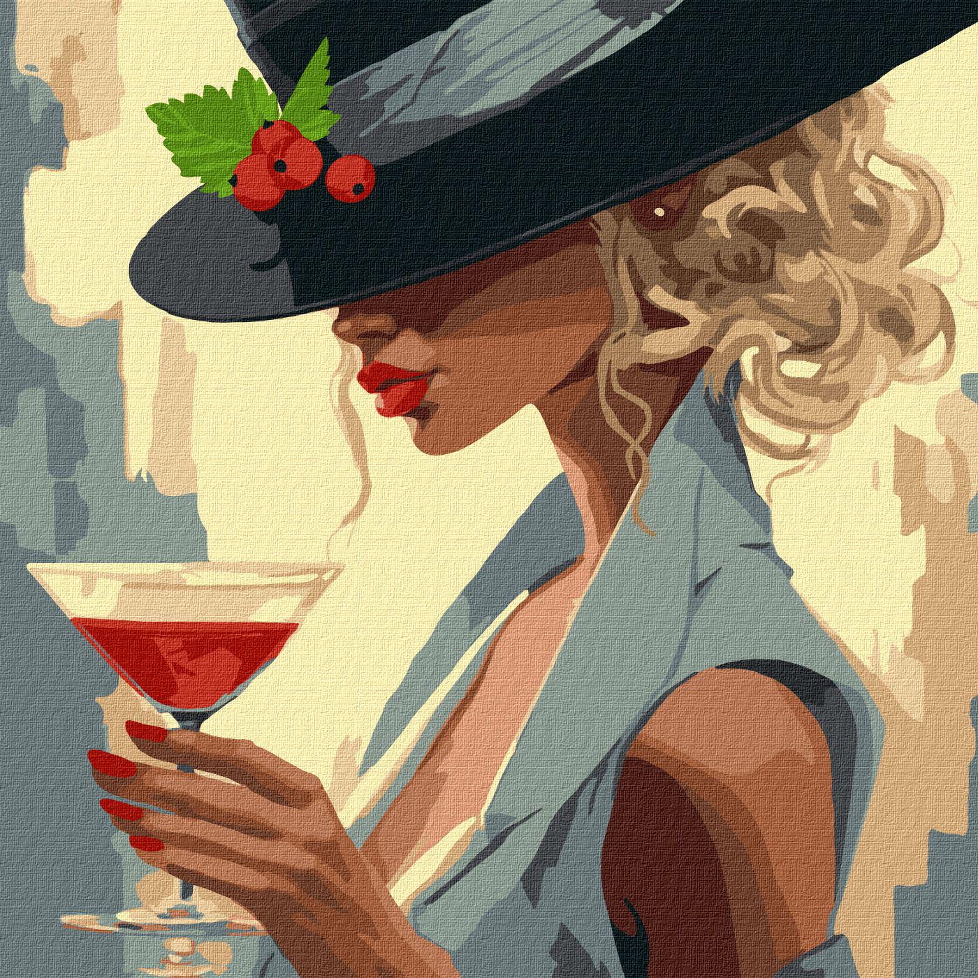 Картина по номерам Ideyka Космополитен кно2550 40x40 см (MTT-166089)