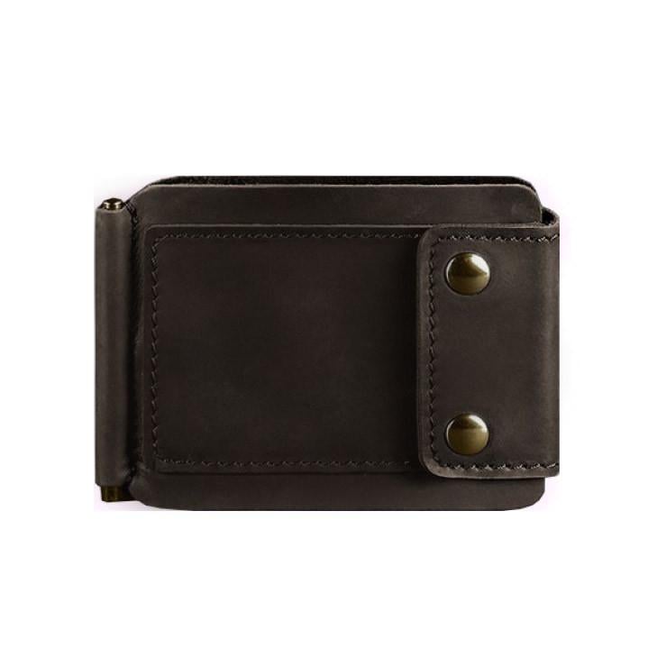 Портмоне мужское кожаное BlankNote 10.0 зажим для денег Crazy Horse Темно-коричневый (A-026814)