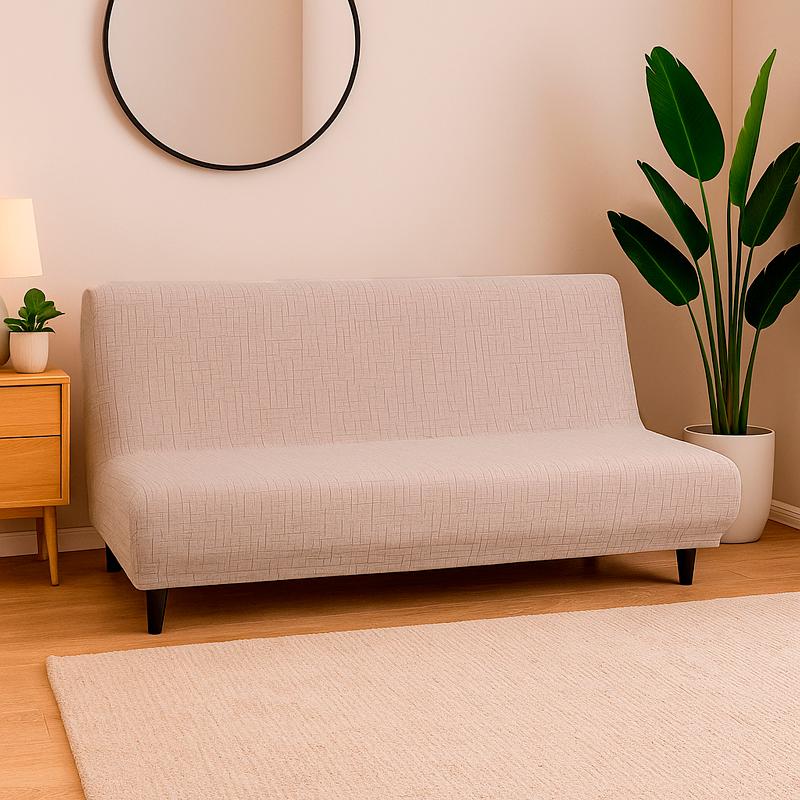 Чехол на диван-книжку Love You Mono Line Fleece Светло-серый (81219)