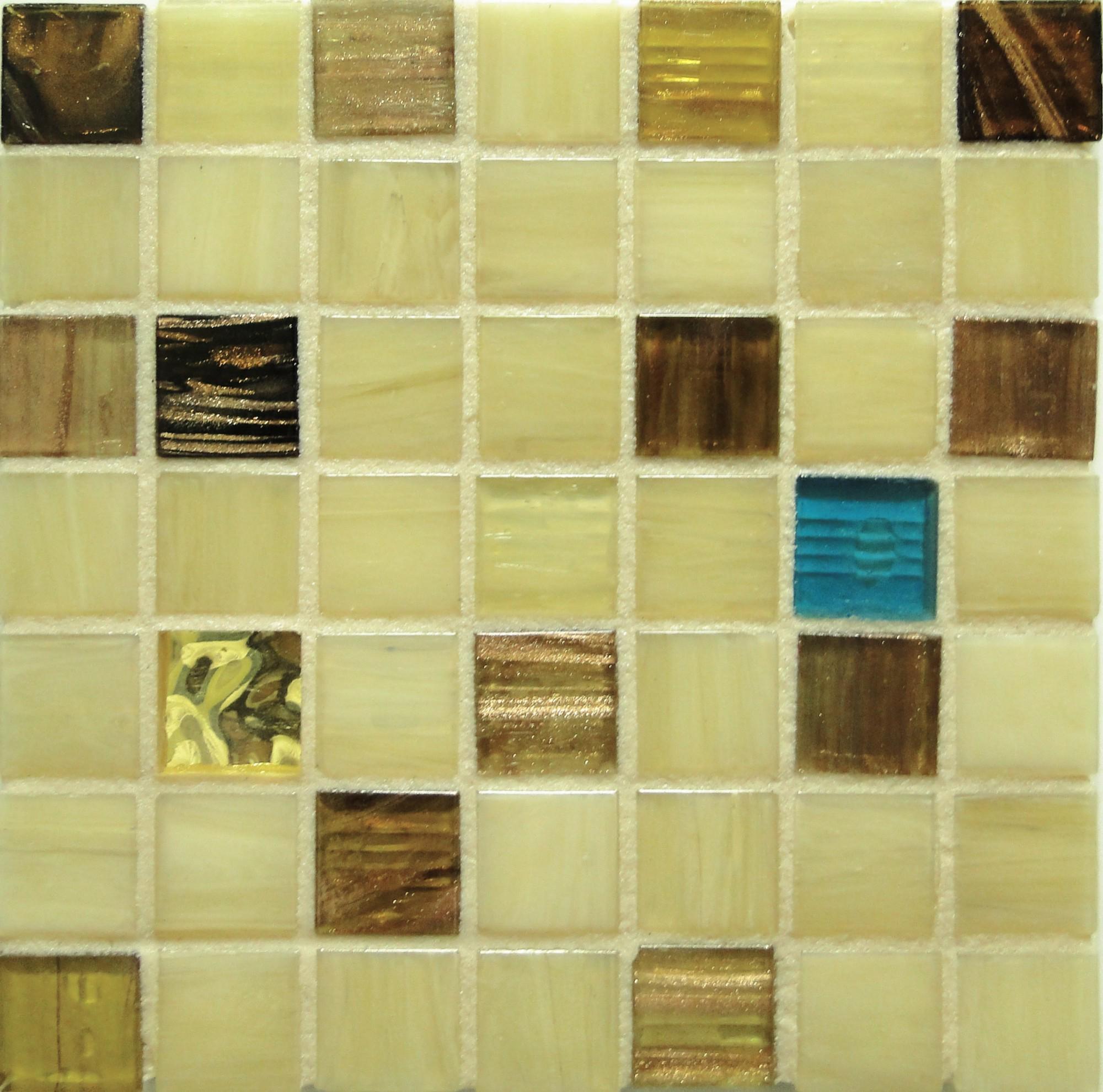 Скляна мозаїка плитка D-CORE Мікс IM-07 327х327 мм