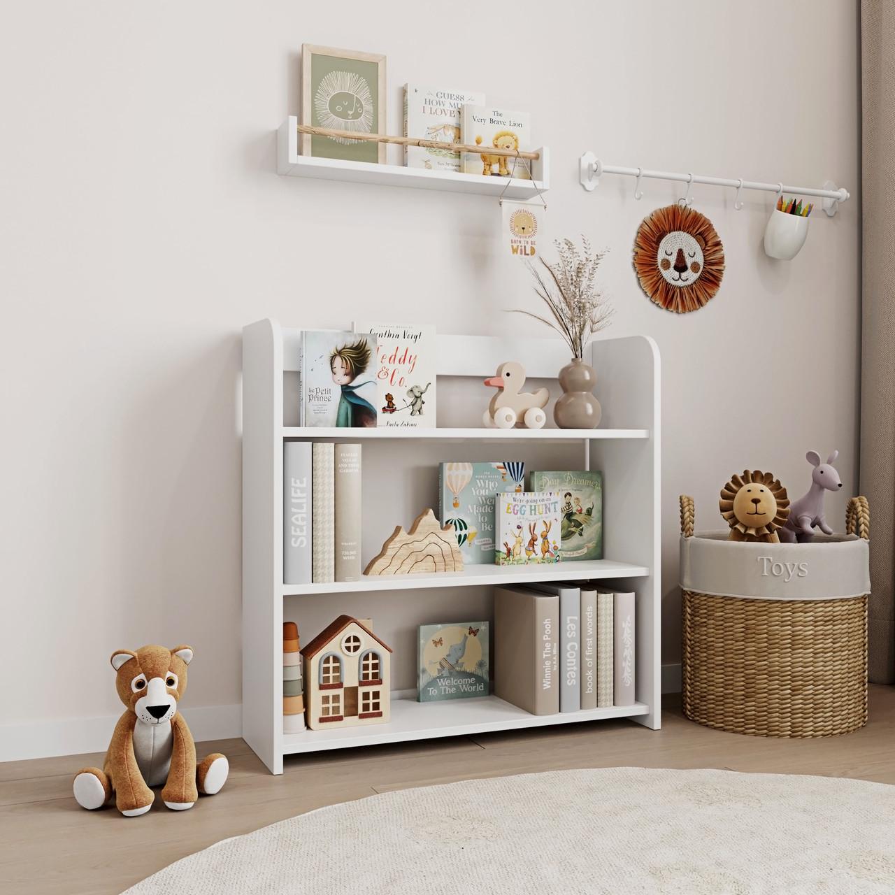 Полка напольная DP-3 детская на 3 секции 750х246х760 мм Белый (22092288)