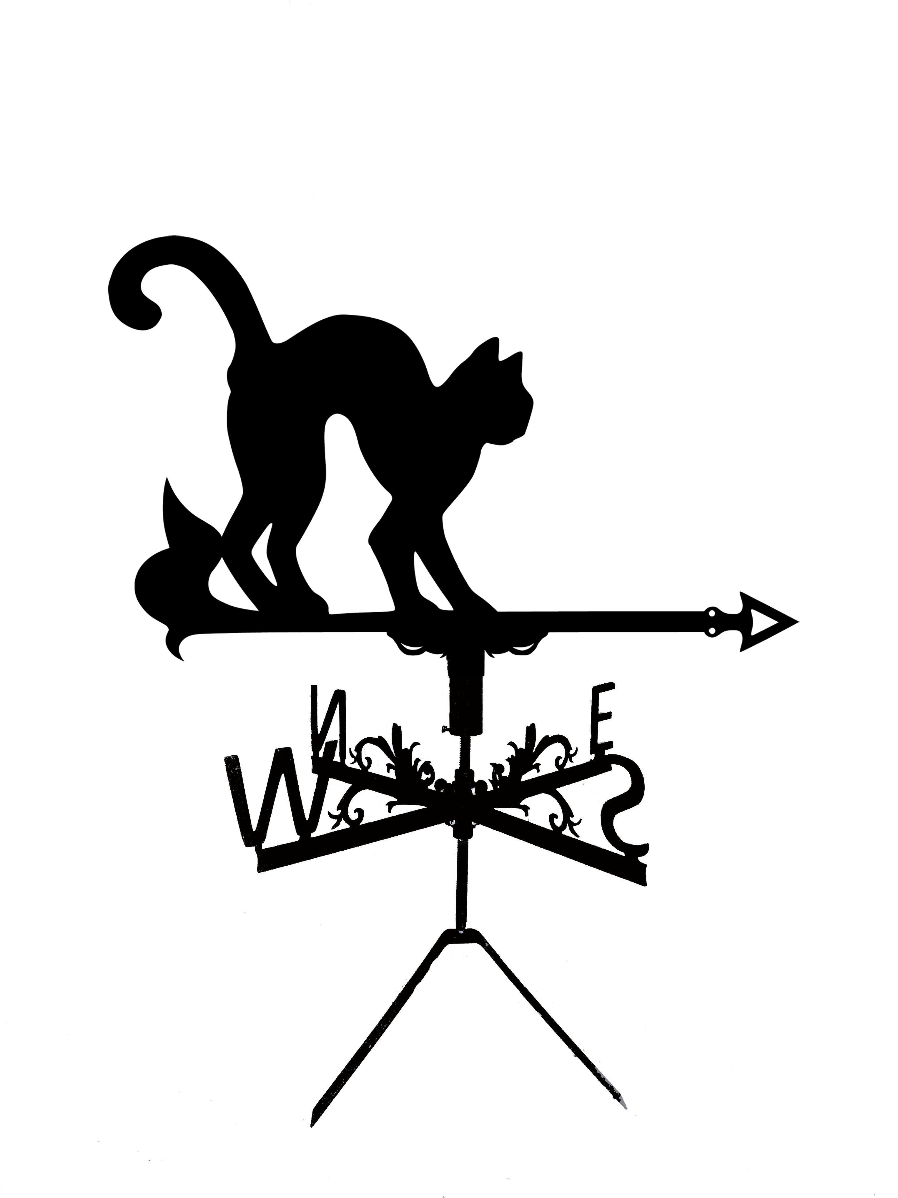 Флюгер на беседку/колодец Кот дугой (27453937)