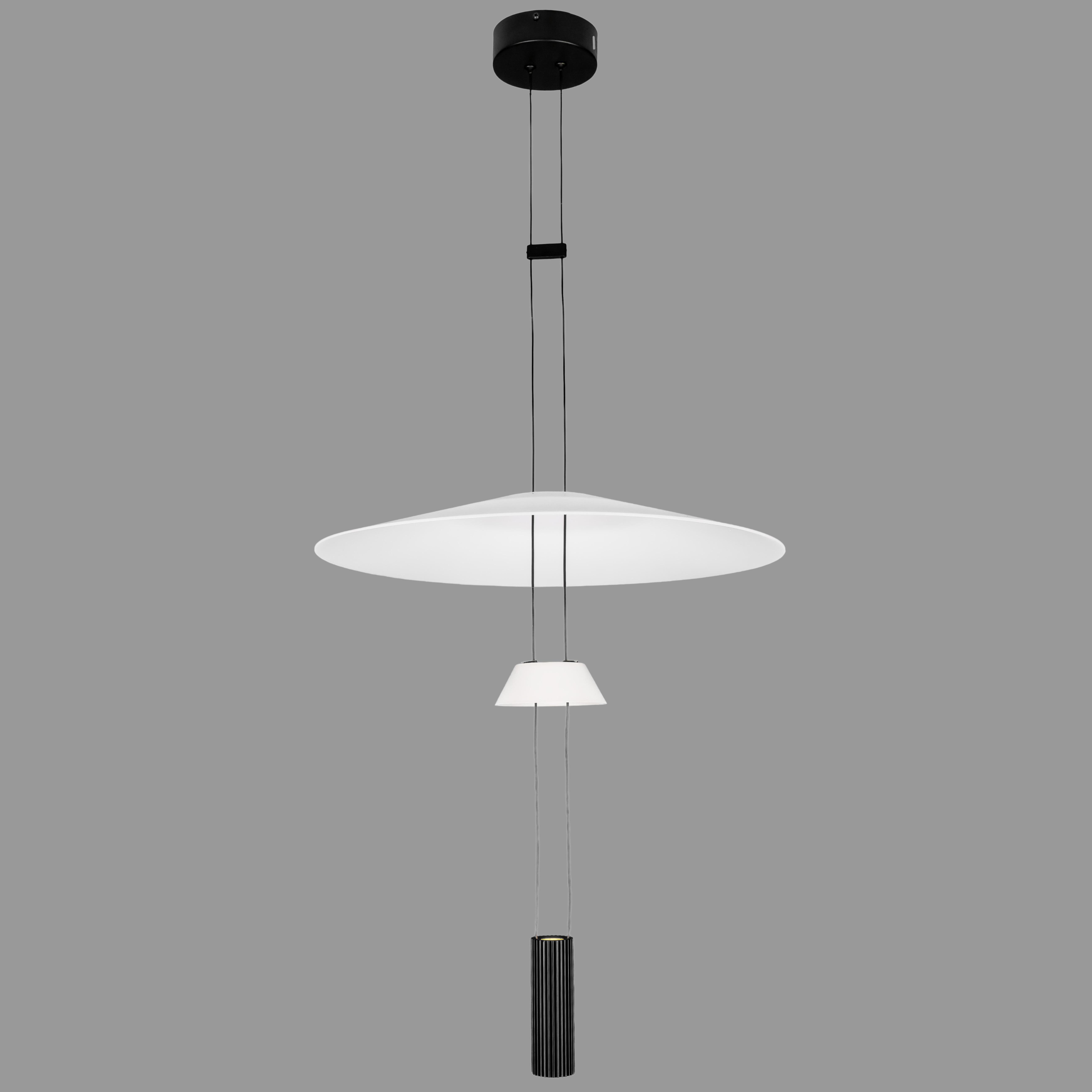 Люстра дизайнерська Flamingo 9W Чорний (92-D1323 (500+120) BK)