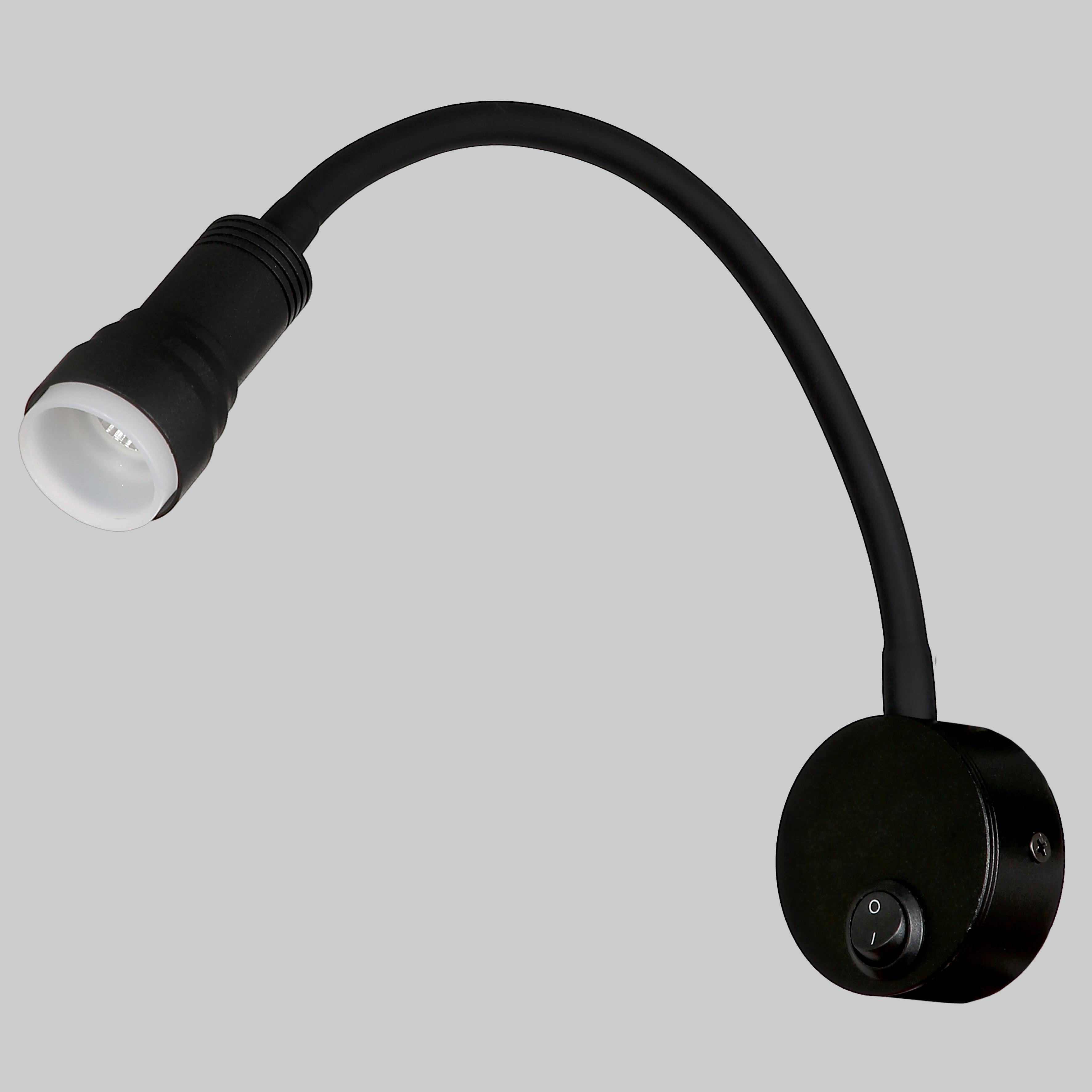 Светильник прикроватный с выключателем на основании Черный (920-V8701 BK)