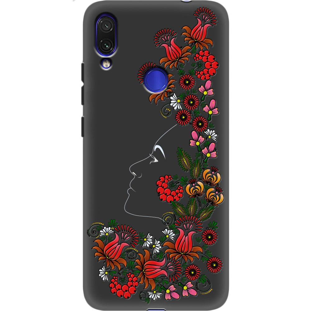 Чехол Boxface Xiaomi Redmi Note 7 3D Ukrainian Muse Черный силикон (36202-bk64-37106)