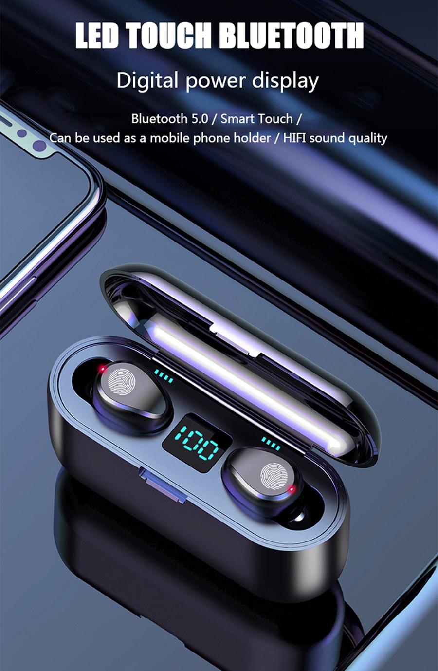 Навушники бездротові TWS F9 Bluetooth - фото 3