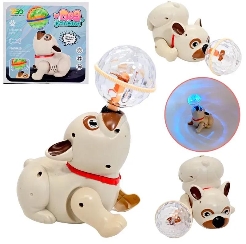 Музична собачка YD750-8 рухається/крутиться/має проектор (53127) - фото 2 Музична собачка YD750-8 рухається/крутиться/має проектор (53127) - фото 2