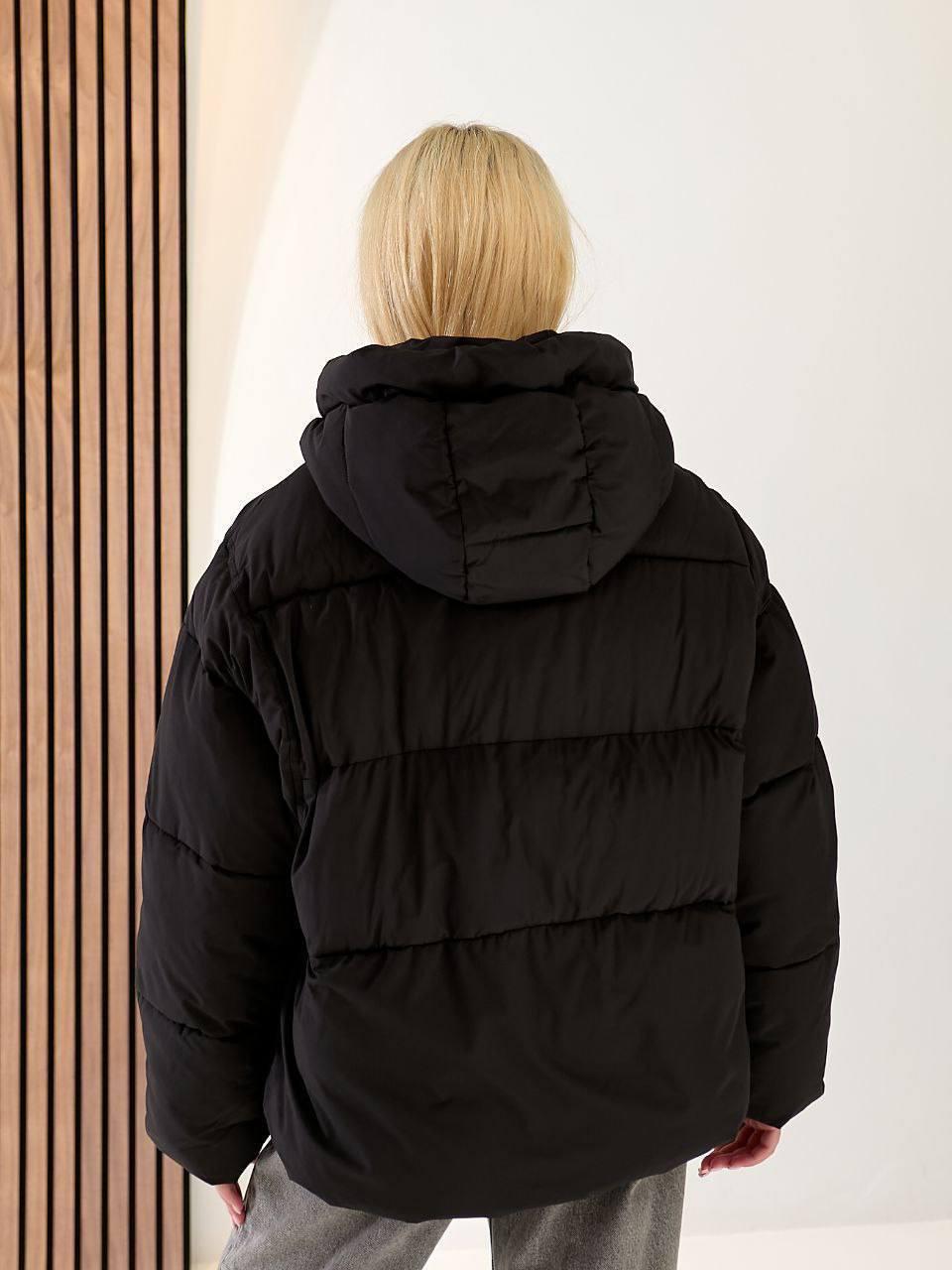 Куртка женская зимняя до -30°С XL-XXL Черный (OV-8157BL-XL-XLL) - фото 4 Куртка женская зимняя до -30°С XL-XXL Черный (OV-8157BL-XL-XLL) - фото 4