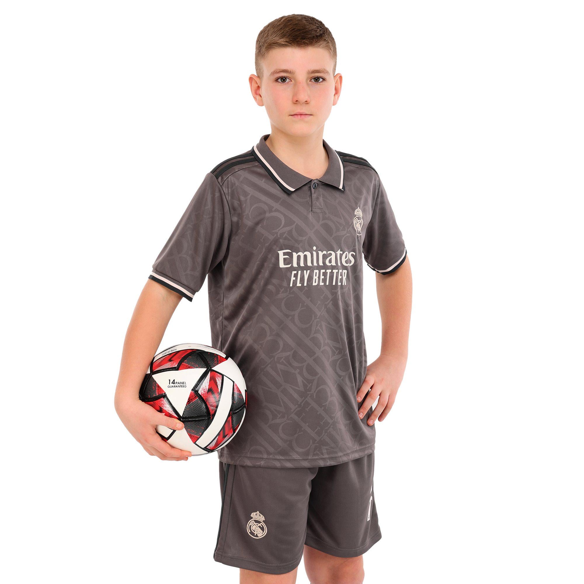 Футбольная форма детская REAL MADRID VINI JR 7 резервная 2025 р. 22 125-130 см Серый (CO-4648-22)