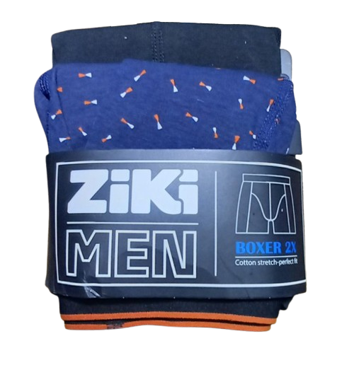 Набор трусов-боксеров мужских Ziki MEN 2 шт. S Черный/Темно-синий (5254654)