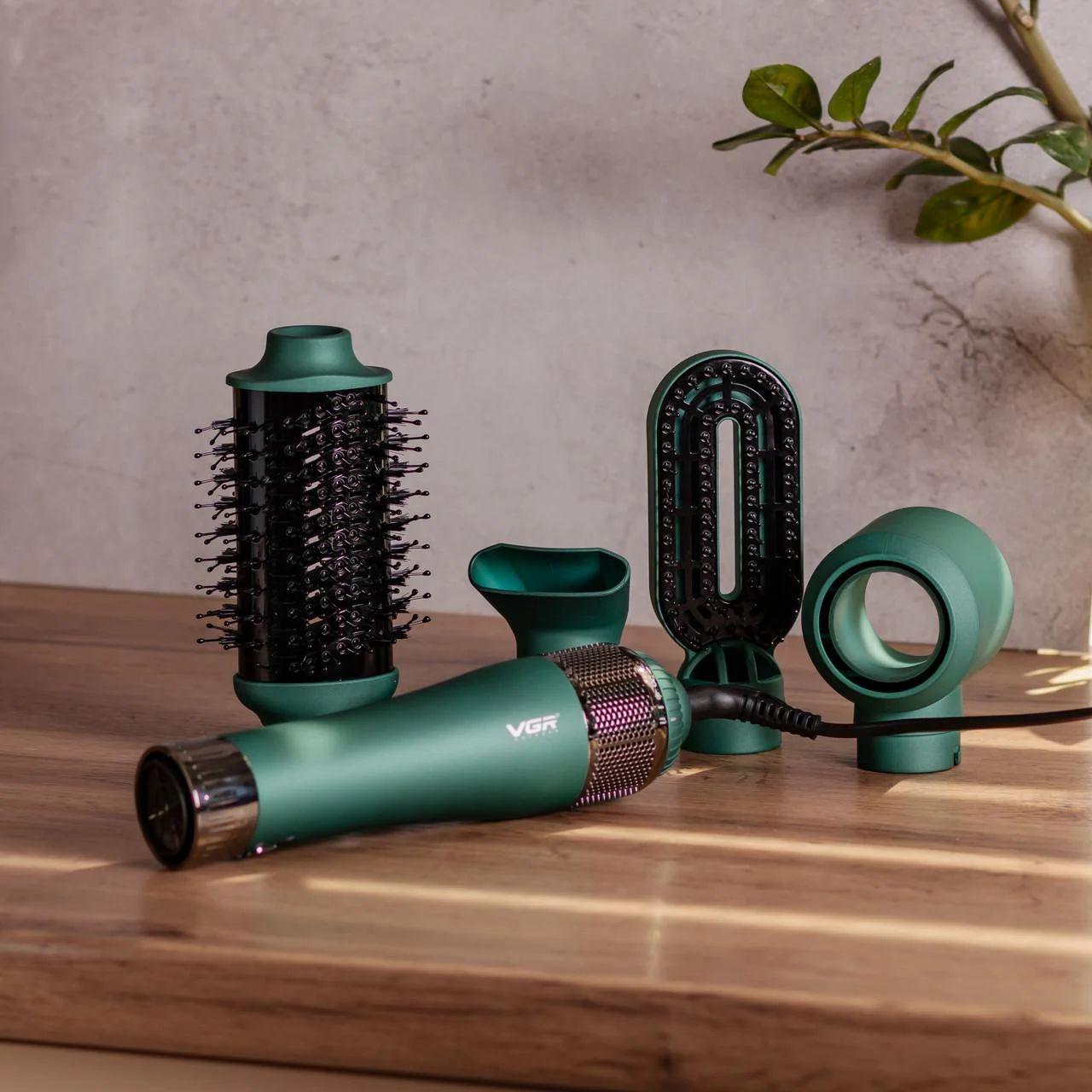 Фен-щетка VGR V-493 4в1 для укладки волос с регулировкой температуры 1000 Вт (8640) - фото 3 Фен-щетка VGR V-493 4в1 для укладки волос с регулировкой температуры 1000 Вт (8640) - фото 3