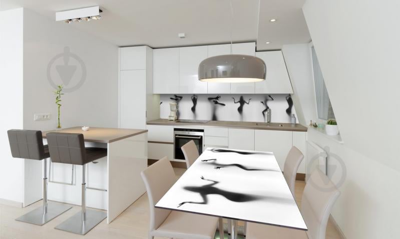 Наклейка виниловая на стол Zatarga «Силуэт Девушки» 600х1200 мм Z180472st