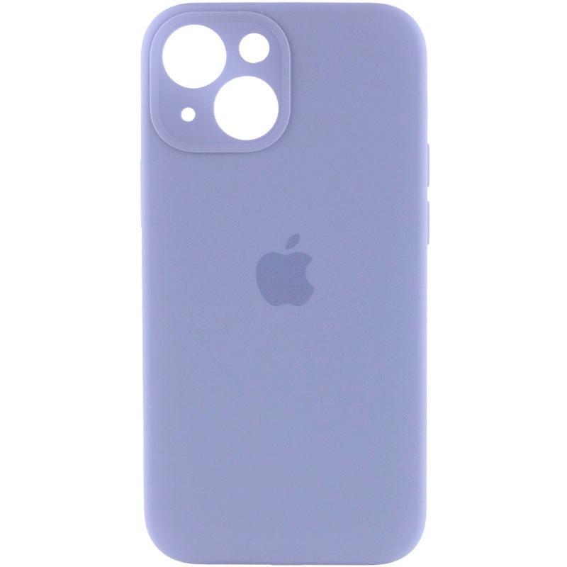 Силіконовый Чохол Накладка Закрита Камера Silicone Case Full Camera Для iPhone 13 Light Purple - фото 1