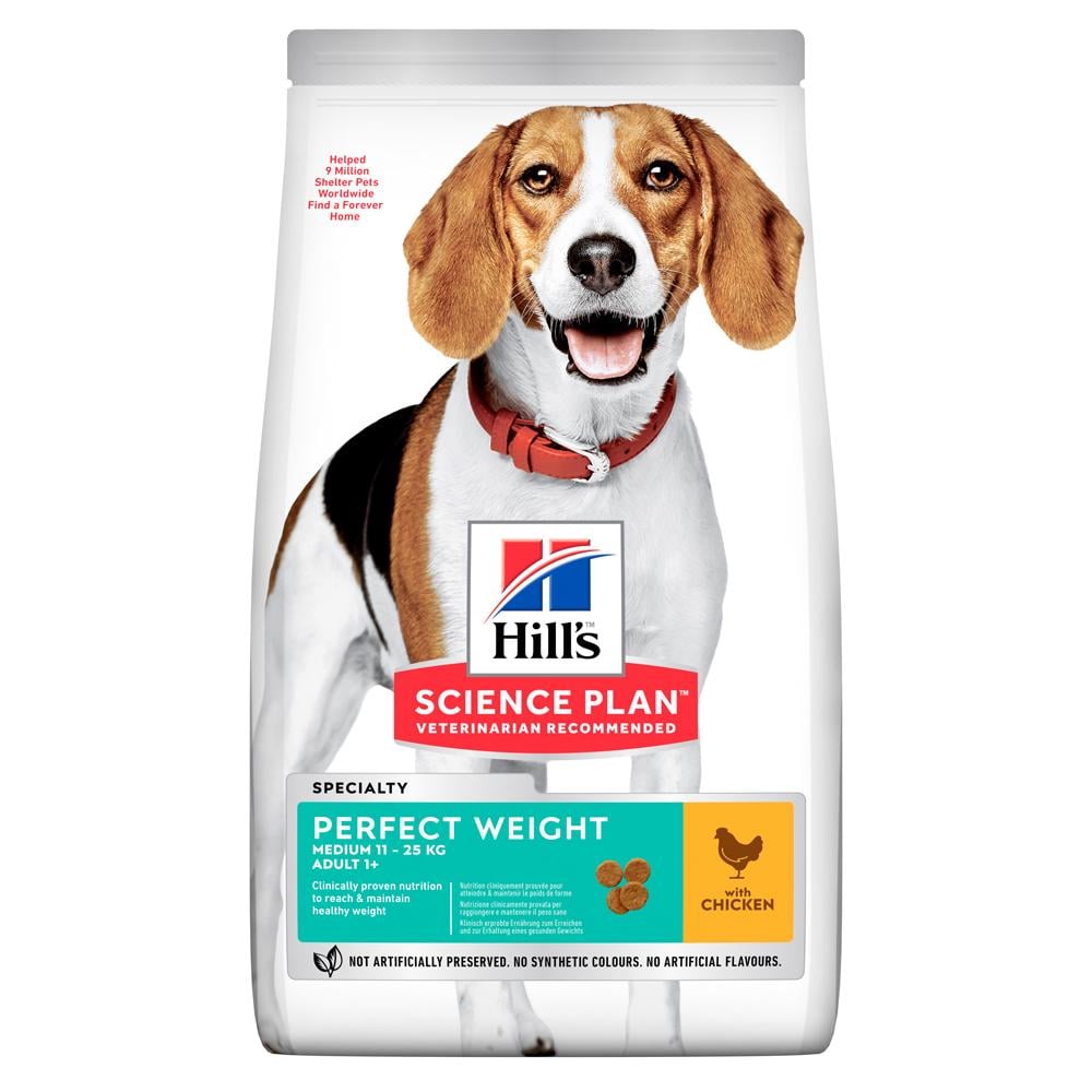 Корм сухой для собак Hill's SP Medium Breed Perfect Weight Chicken 2 кг (24390128)