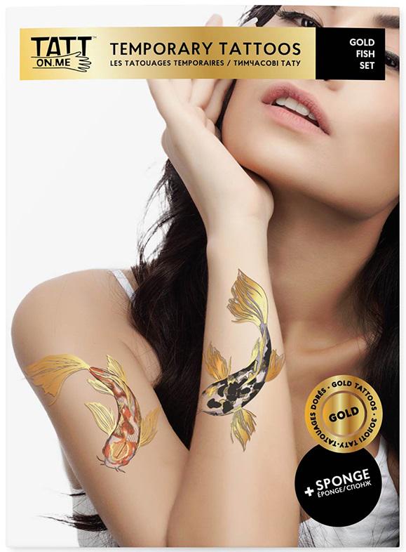 Временные тату TATTon.me Gold Fish Set 2 шт. (TSGoldFish)