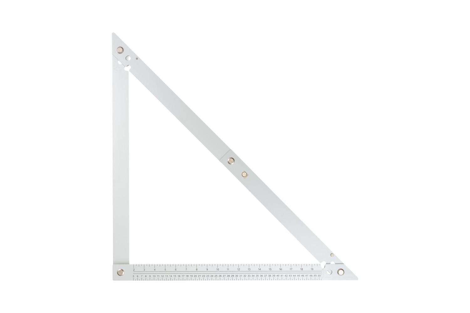 Кутник будівельний складаний MasterTool 840х600х600 мм AL з чохлом для зберігання (30-3513)