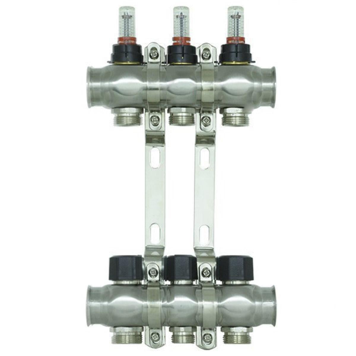 Коллектор Raftec с расходомерами 1"х3 (SW-55862)