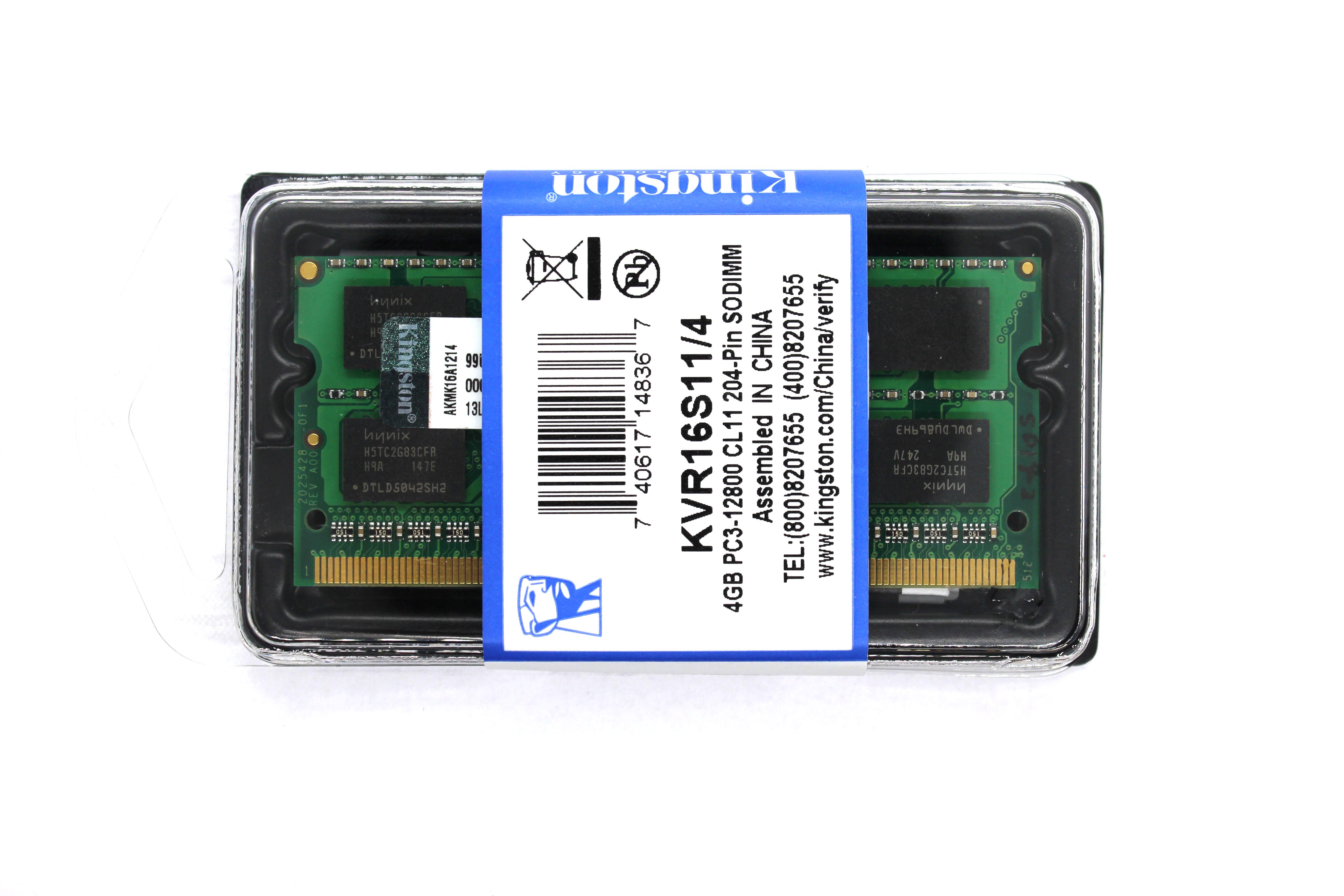 Оперативная память Kingston SO-DIMM DDR3L 4 Гб 1600 МГц PC3-12800 (KVR16LS11/4) - фото 2