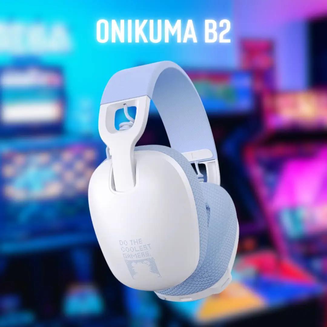 Наушники беспроводные Onikuma B2 White - фото 2 Наушники беспроводные Onikuma B2 White - фото 2
