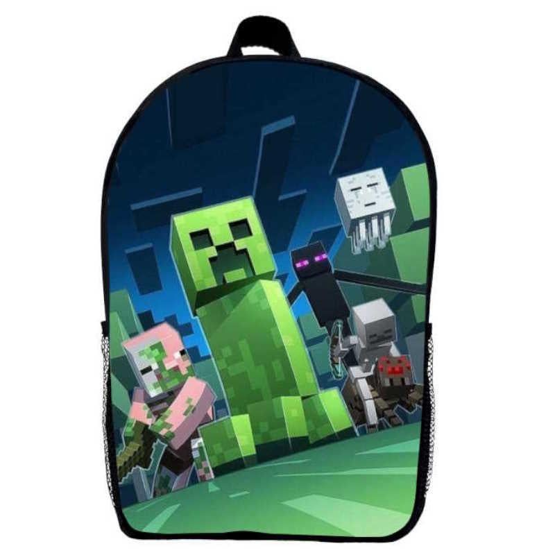 Шкільний рюкзак дитячий з принтом Minecraft M012 29х21х9 см 5 л Чорний (2181713728)