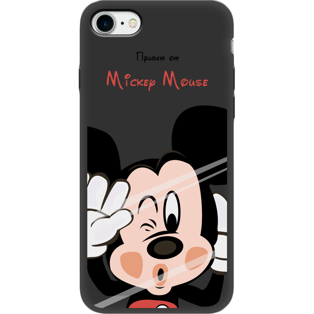 Чехол BoxFace Apple iPhone 7/8 SE  2020 Mister M Черный силикон (26205-cc58-35387)
