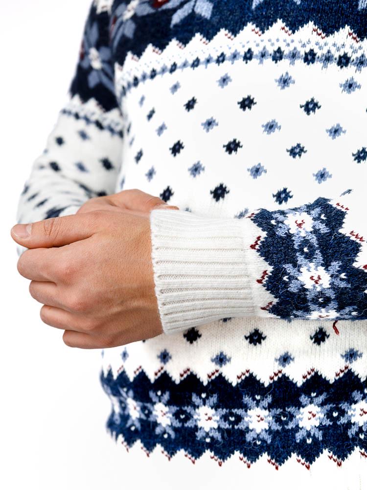 Свитер мужской ЦБ-00233273 р. 46 Молочный (SKT000941142) - фото 4 Свитер мужской ЦБ-00233273 р. 46 Молочный (SKT000941142) - фото 4