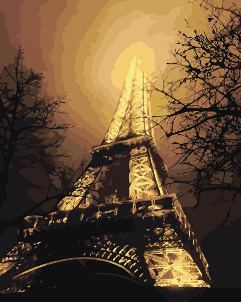 Картина за номерами Ідейка У фарбах нічного міста 40х50 см у термопакеті (KHO2190)