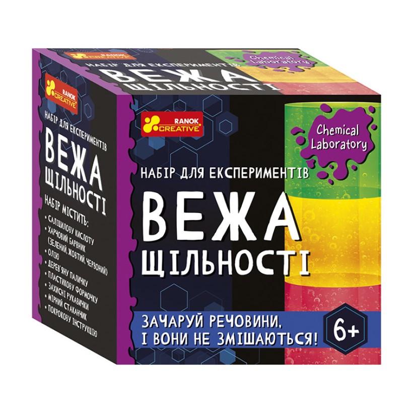 Набір для експериментів Ranok Creative Вежа щільності 8х5х8 см від 8 років Хакі (IE-175-E-85)