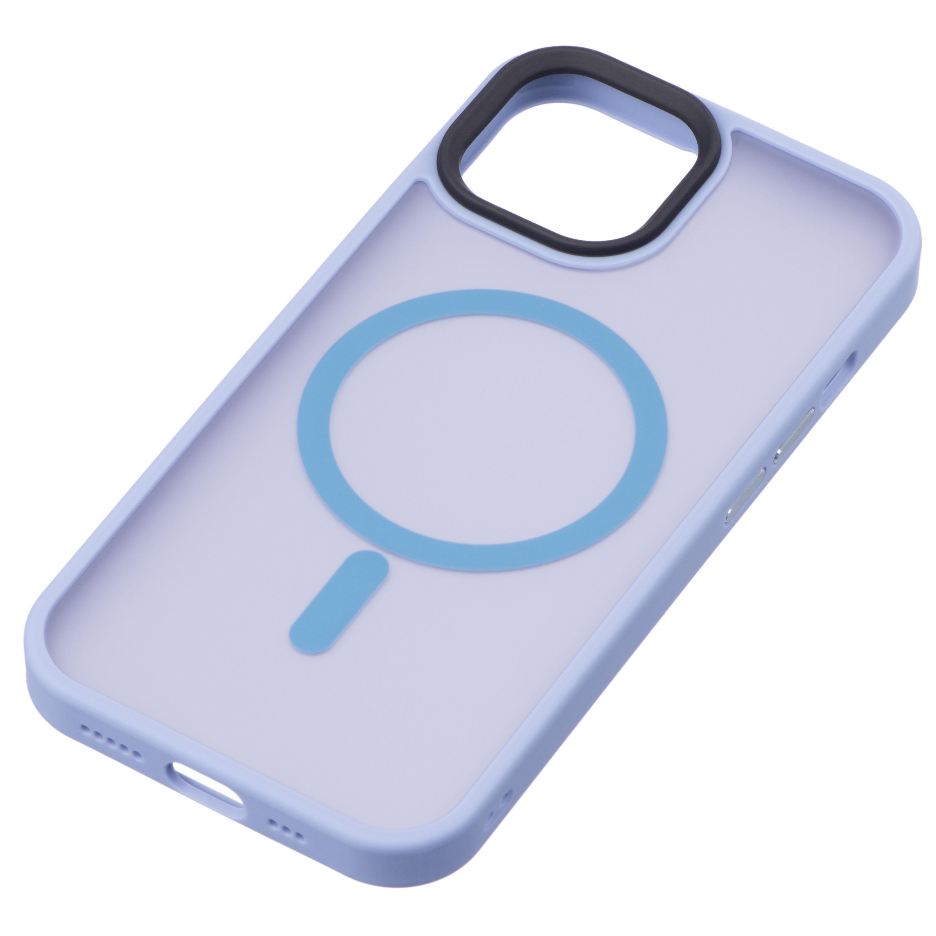 Чехол 2E Basic для Apple iPhone 15, Soft Touch MagSafe Cover, Light Blue (ERC-2E-IPH-15-OCLS-LB) - фото 2