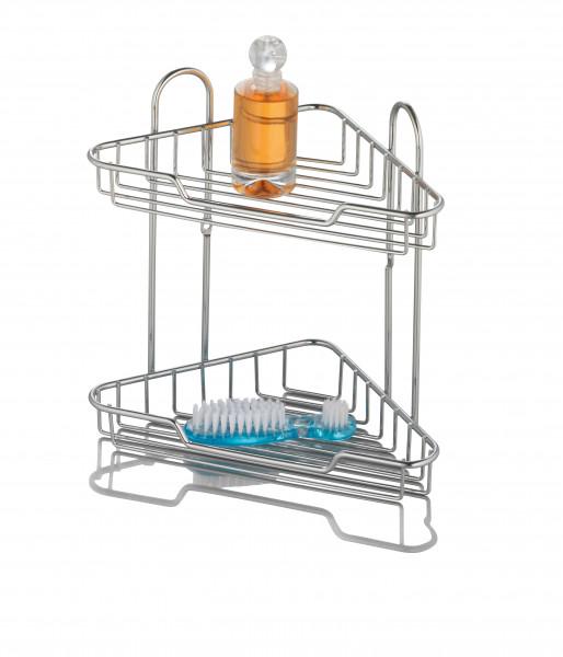 Полиця Axentia Ескала кутова 2-ярусна хромована сталь 19x19x25 см (282008) - фото 2