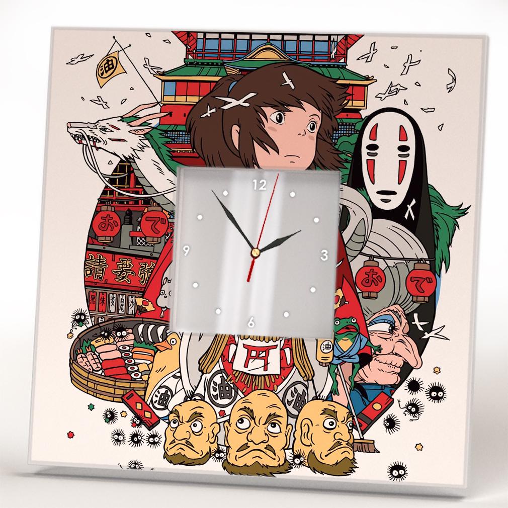 Годинник з малюнком "Міядзакі Аніме Манга" 260x260 мм (C04334)
