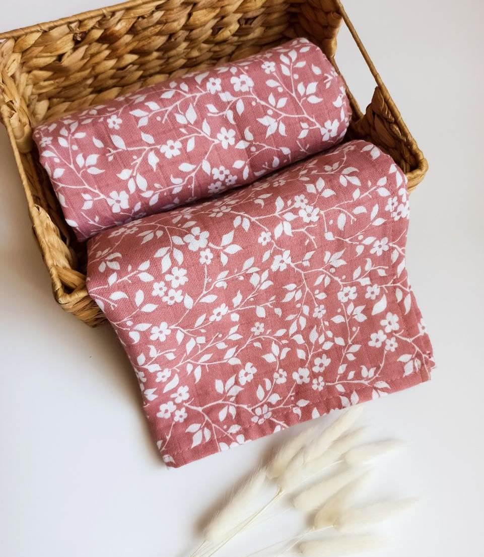 Органическая муслиновая пеленка Just Kids 70х70 см Розовый (eb353da9)