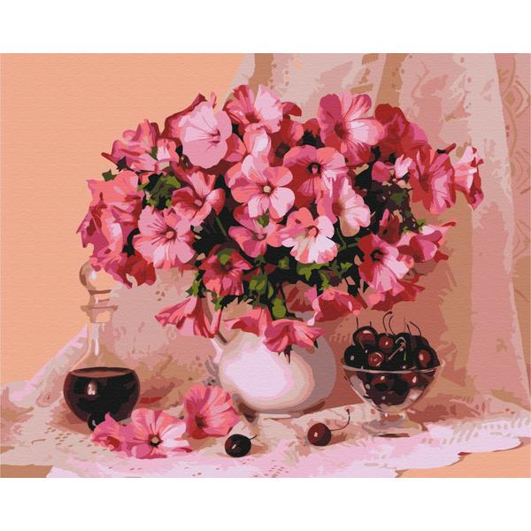 Картина за номерами Brushme Цвітіння та вишні 40х50 см у термопакеті (BS29348-mt)