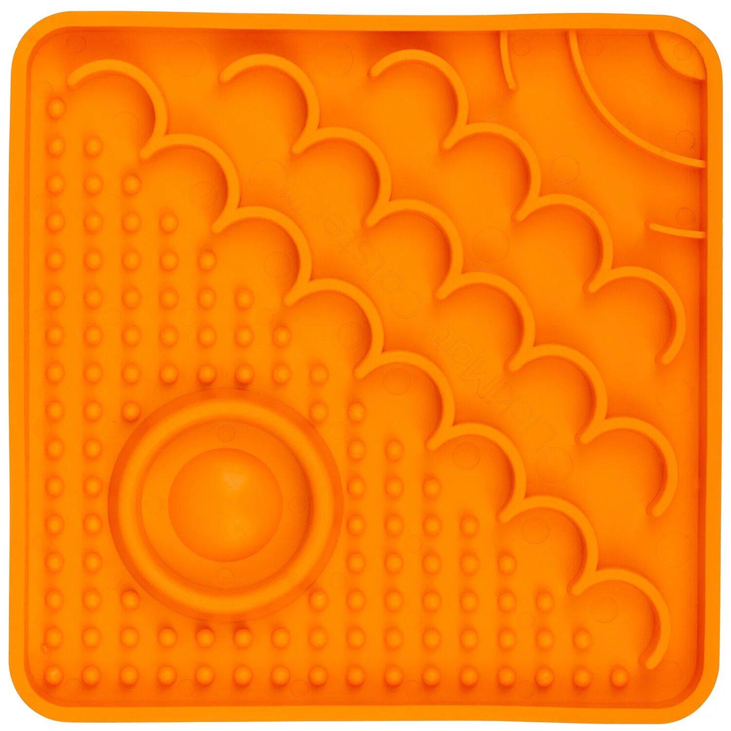 Килимок-антистрес лизальний для кішок Licki Catster Orange - фото 2 Килимок-антистрес лизальний для кішок Licki Catster Orange - фото 2