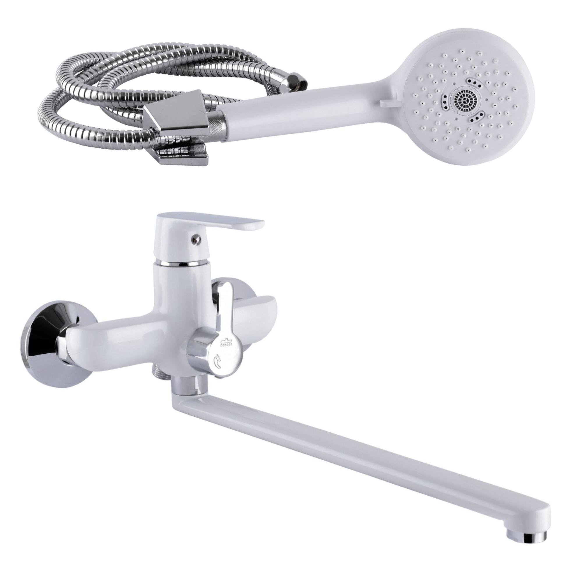 Змішувач для ванної Globus Lux Laguna EURO GLA-0208-7-White (0207)