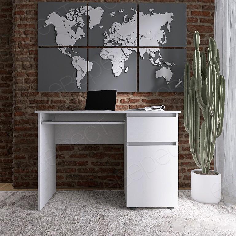 Комп'ютерний стіл письмовий Everest СЛ-1 Лайт ЛДСП Німфея альба - фото 4 Комп'ютерний стіл письмовий Everest СЛ-1 Лайт ЛДСП Німфея альба - фото 4