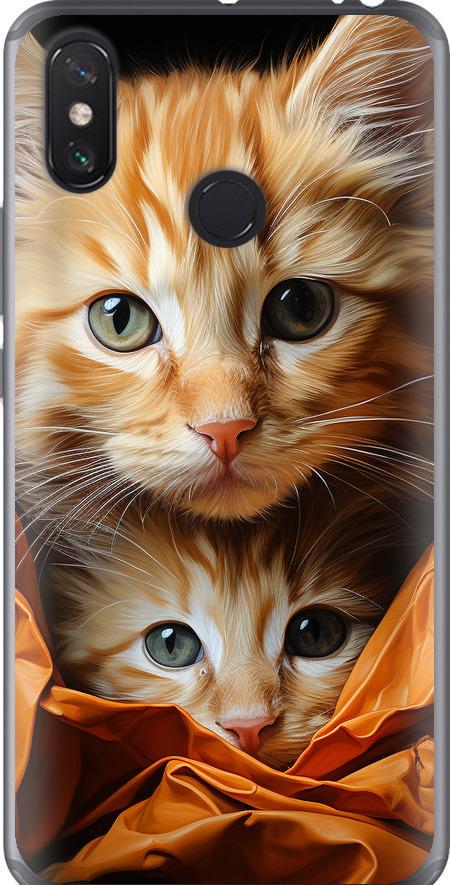 Чехол на Xiaomi Mi Max 3 Котики 2 (5664u-1534-42517)
