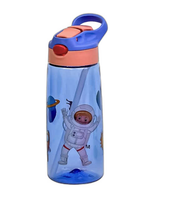 Бутылка-поилка детская с трубочкой 650 мл (AN012667)